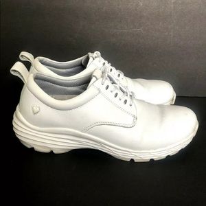 Align Nurse Mates Tiffin White Leather Shoes Sz 8